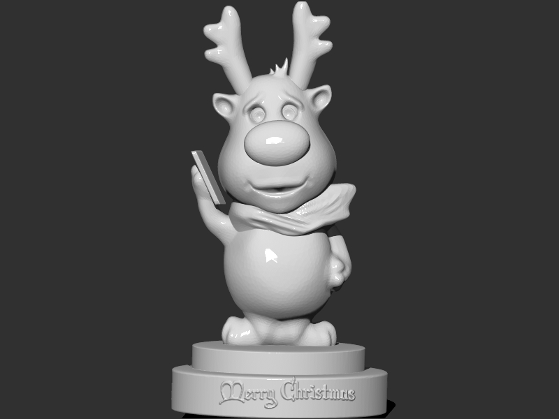 Santa s Reindeer 3D print model_2