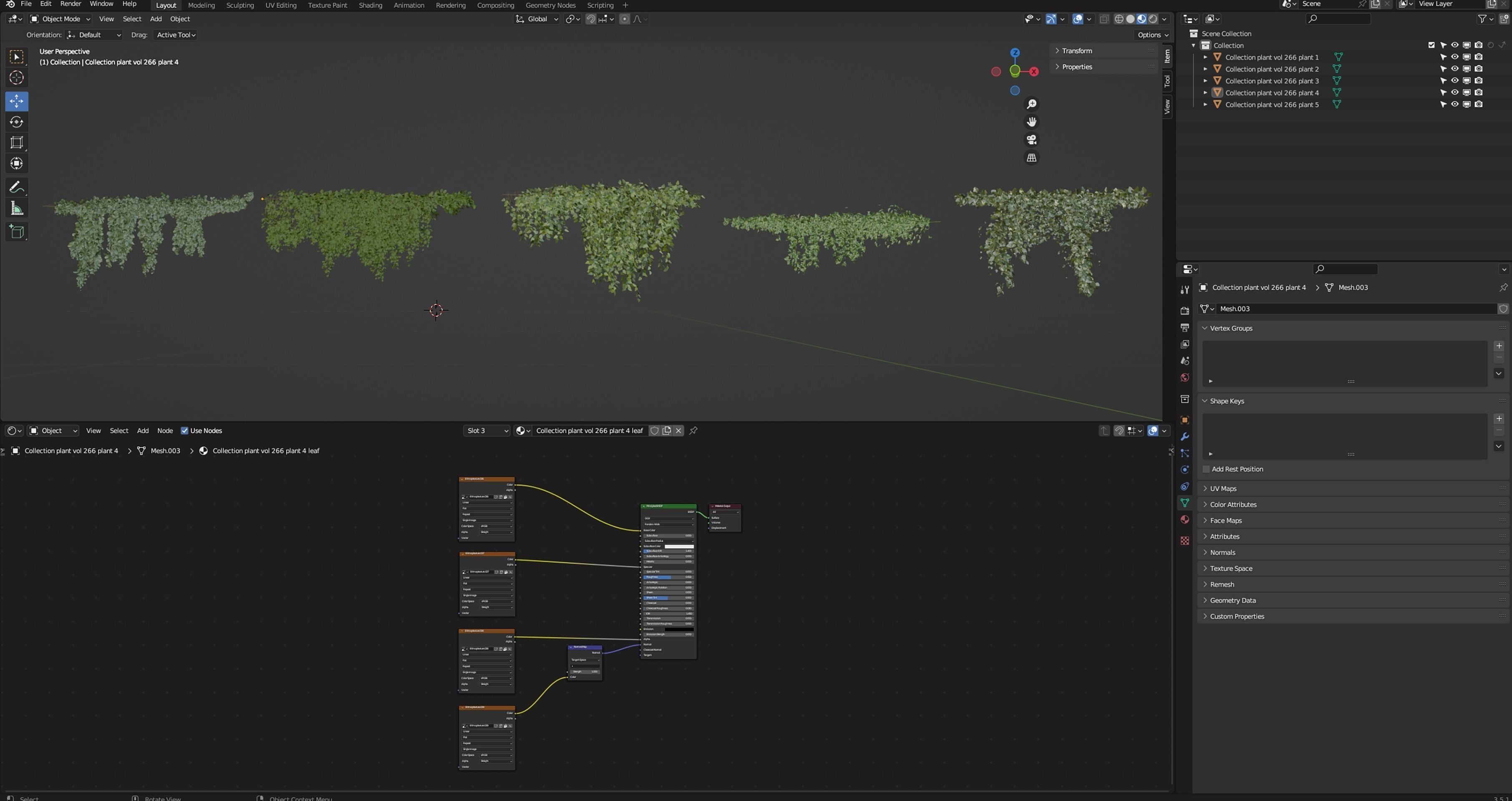 Collection plant vol 266 - blender model  3D model_6