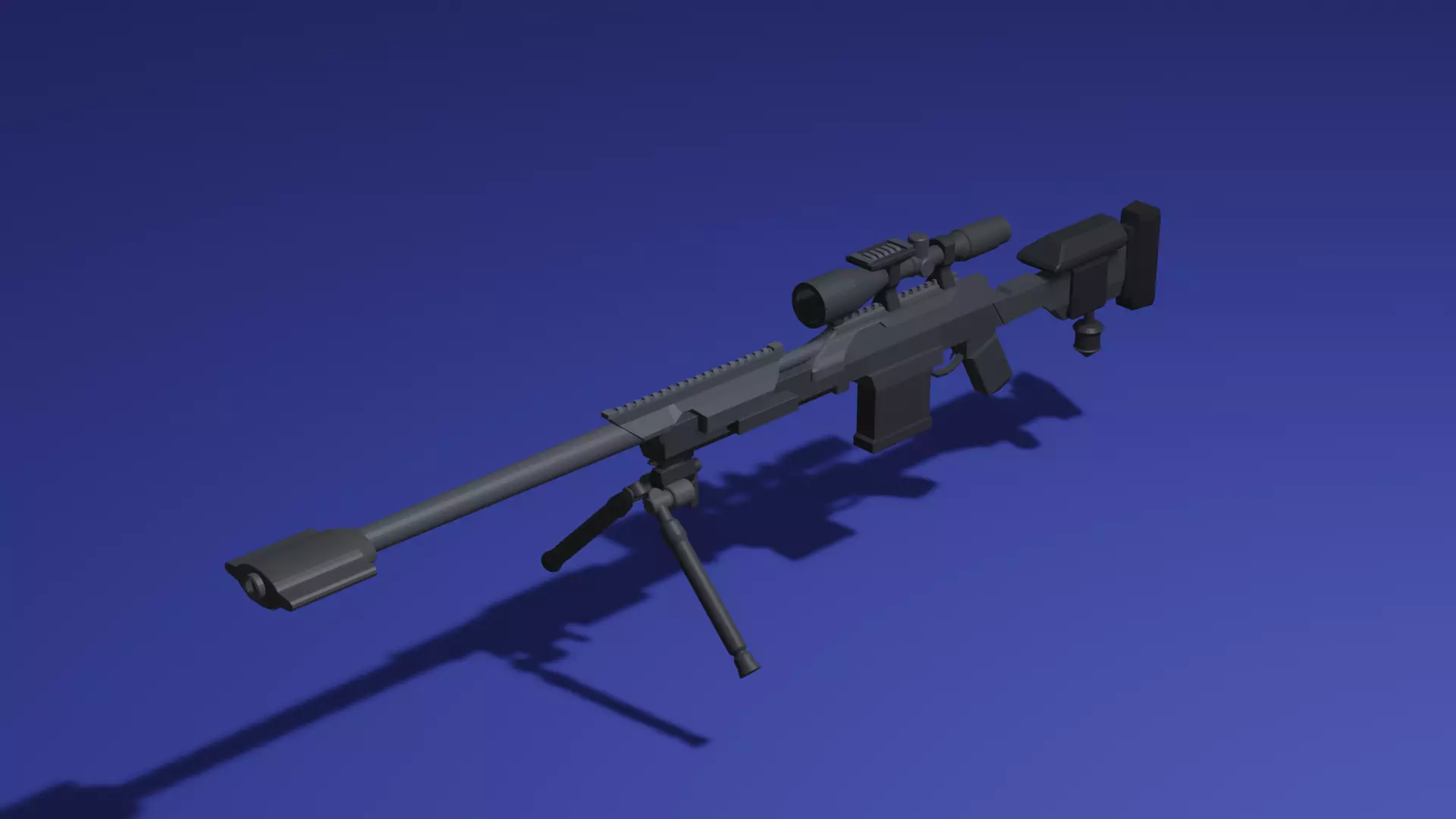 low poly DLQ33 Low-poly 3D model_0