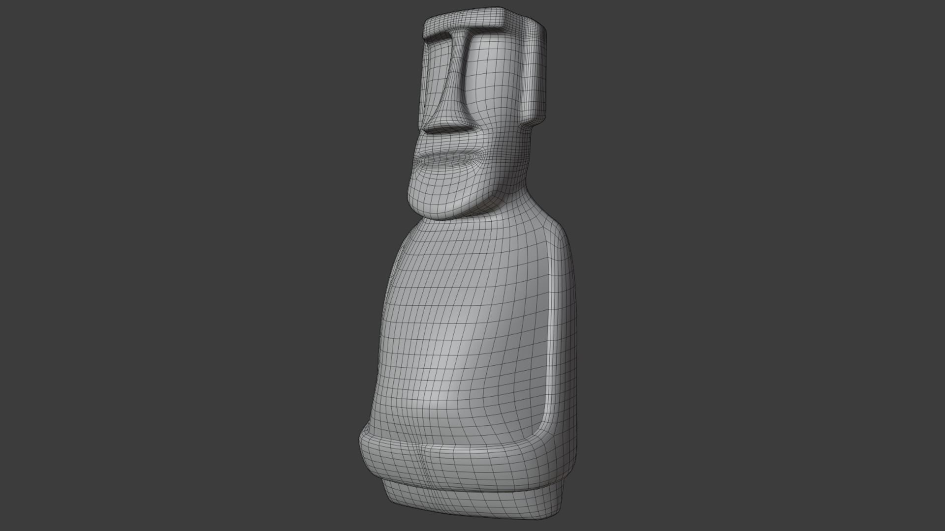 Moai statue Low-poly 3D model_7