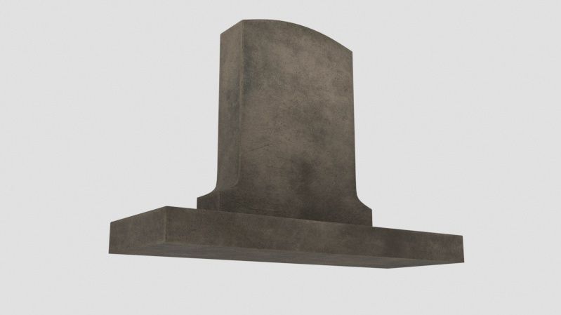 Grave 3D model_4