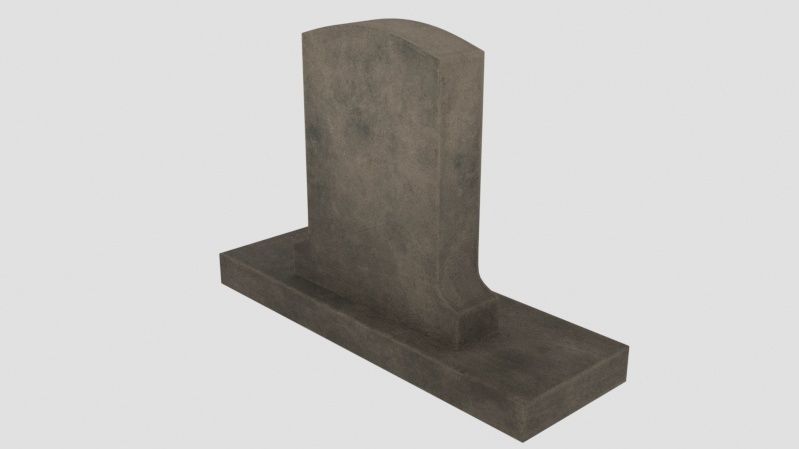 Grave 3D model_2