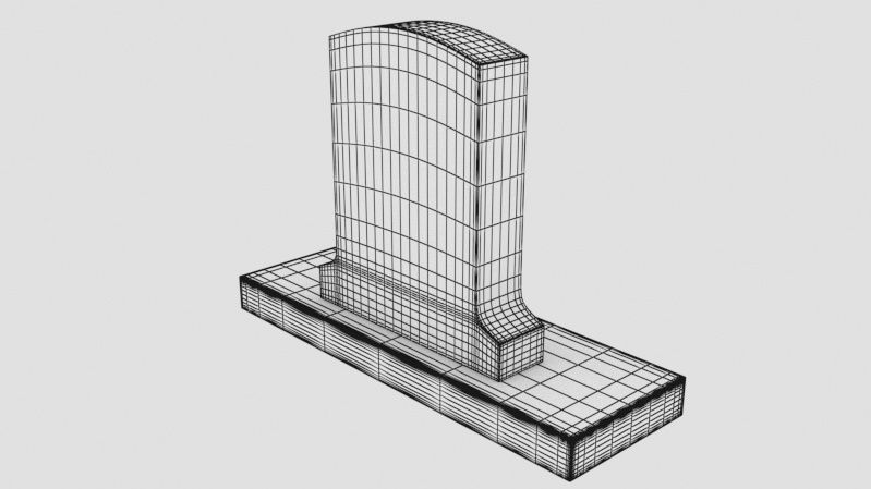 Grave 3D model_3
