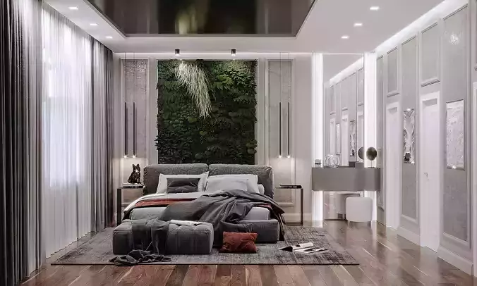Bedroom interior and set