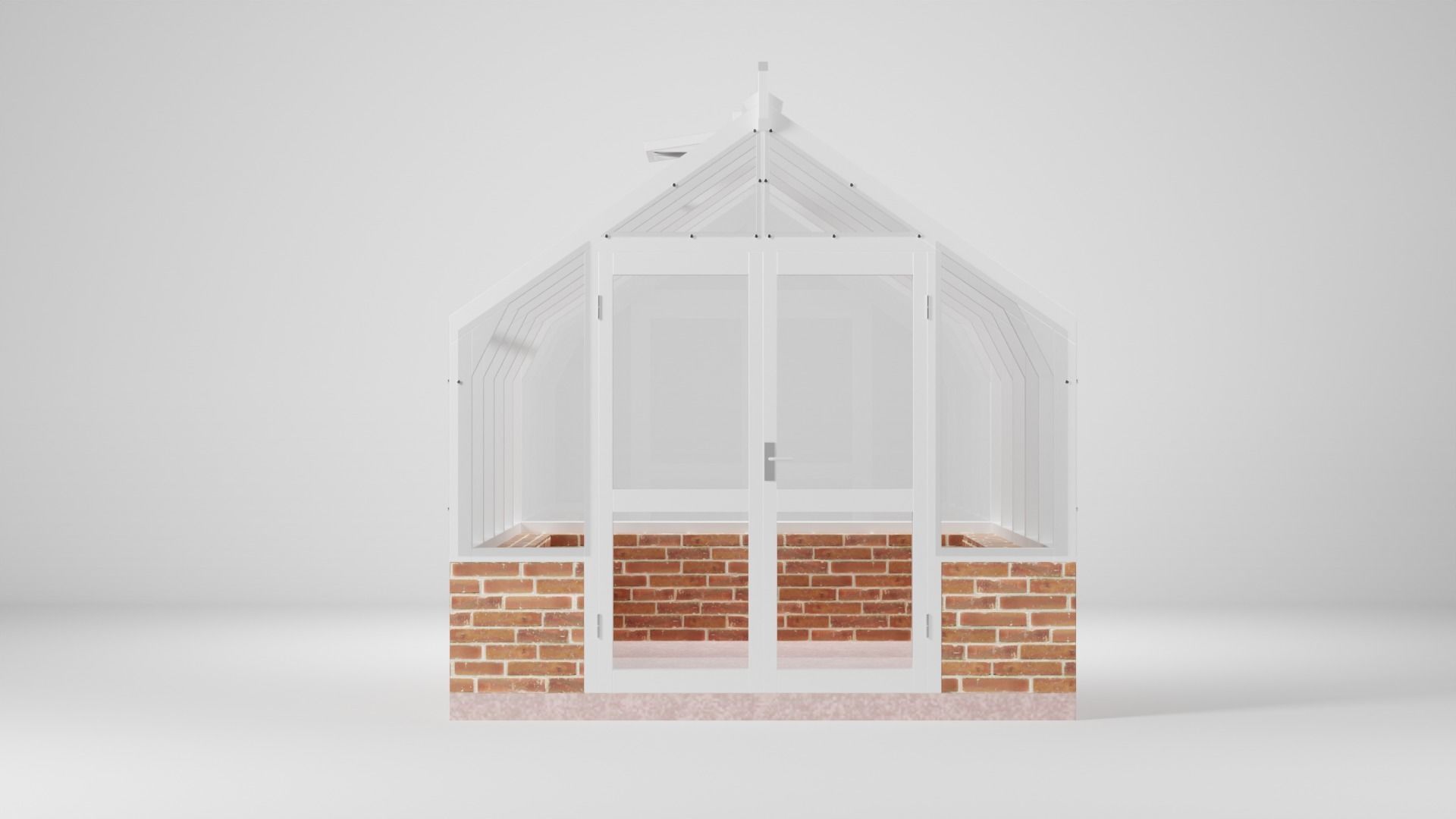 Lahe 4 Green House Low-poly 3D model_1