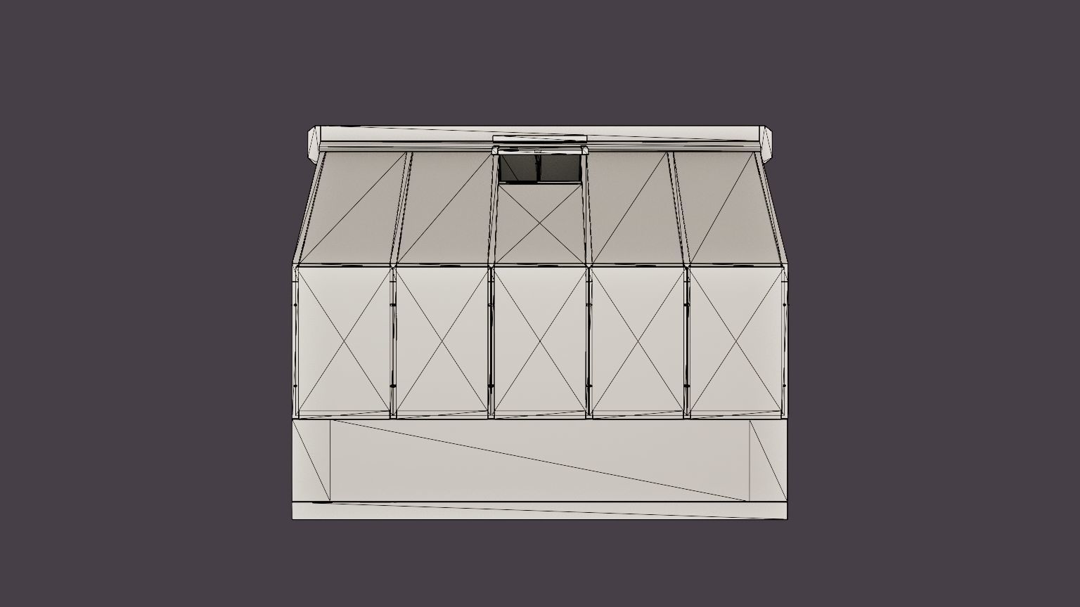 Lahe 4 Green House Low-poly 3D model_6