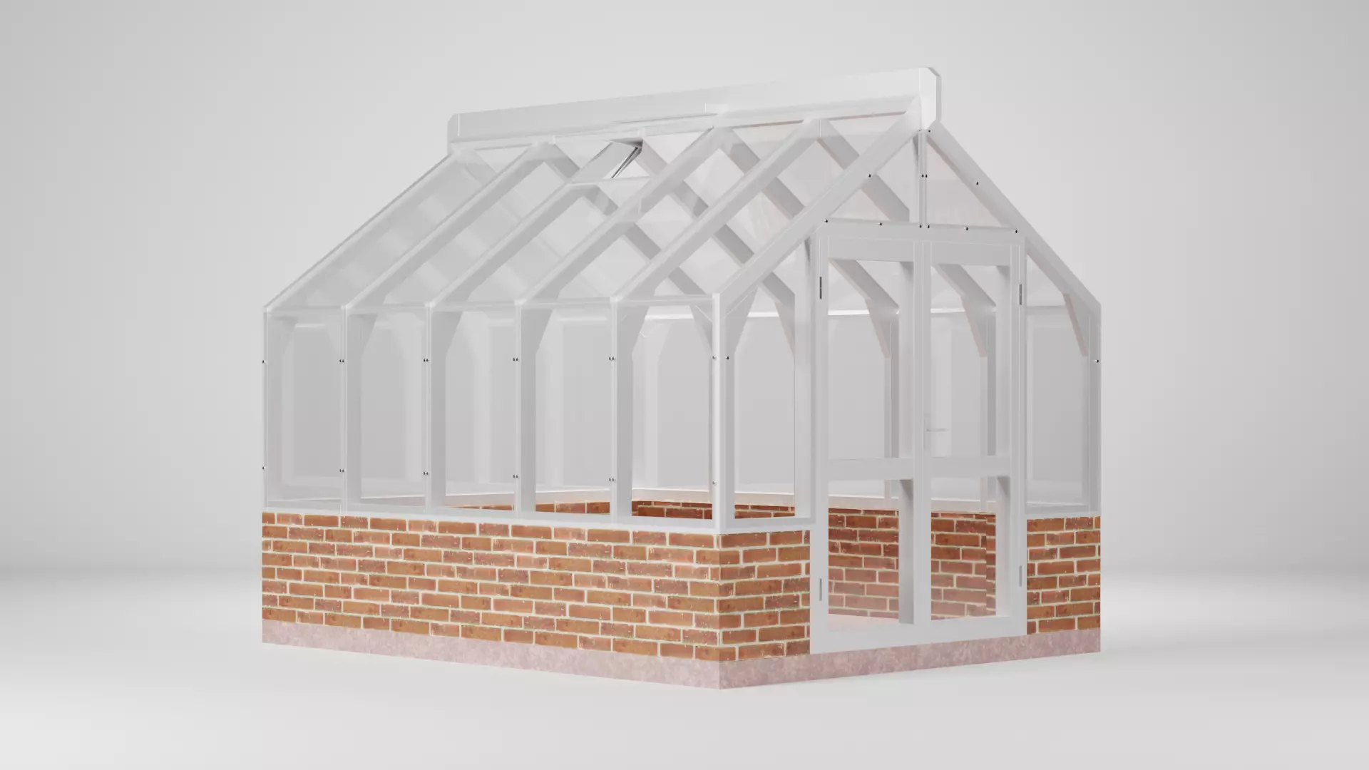 Lahe 4 Green House Low-poly 3D model_0