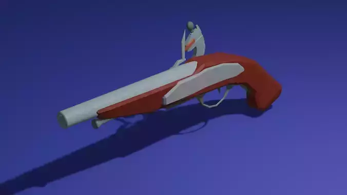 low poly Flintlock