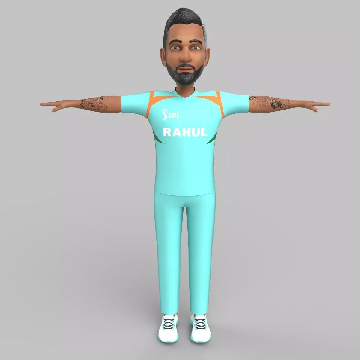kl rahul 3D model