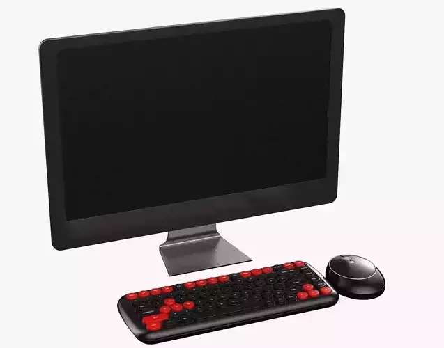 Wireless Pc Set Monitor Keyboard Mouse Gamer Version