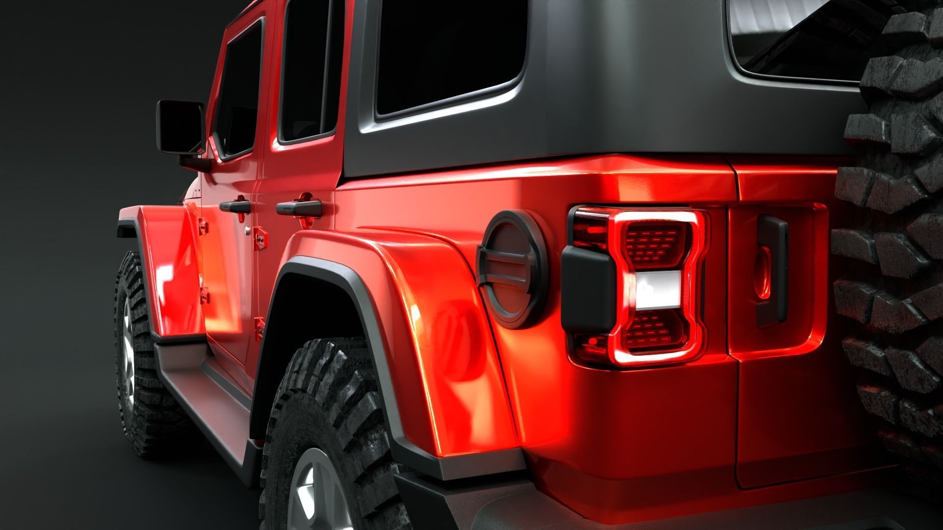 Jeep Wrangler Rubicon  3D model_9