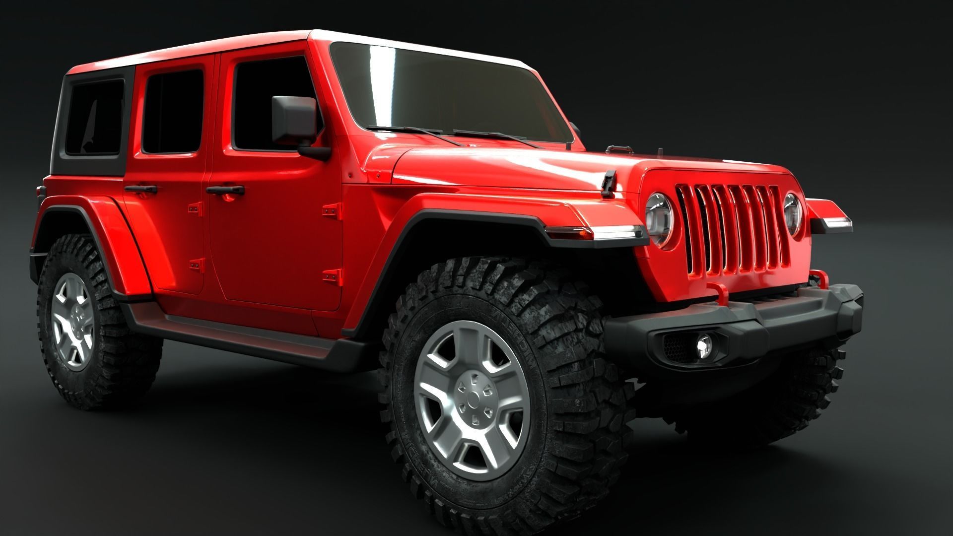 Jeep Wrangler Rubicon  3D model_8
