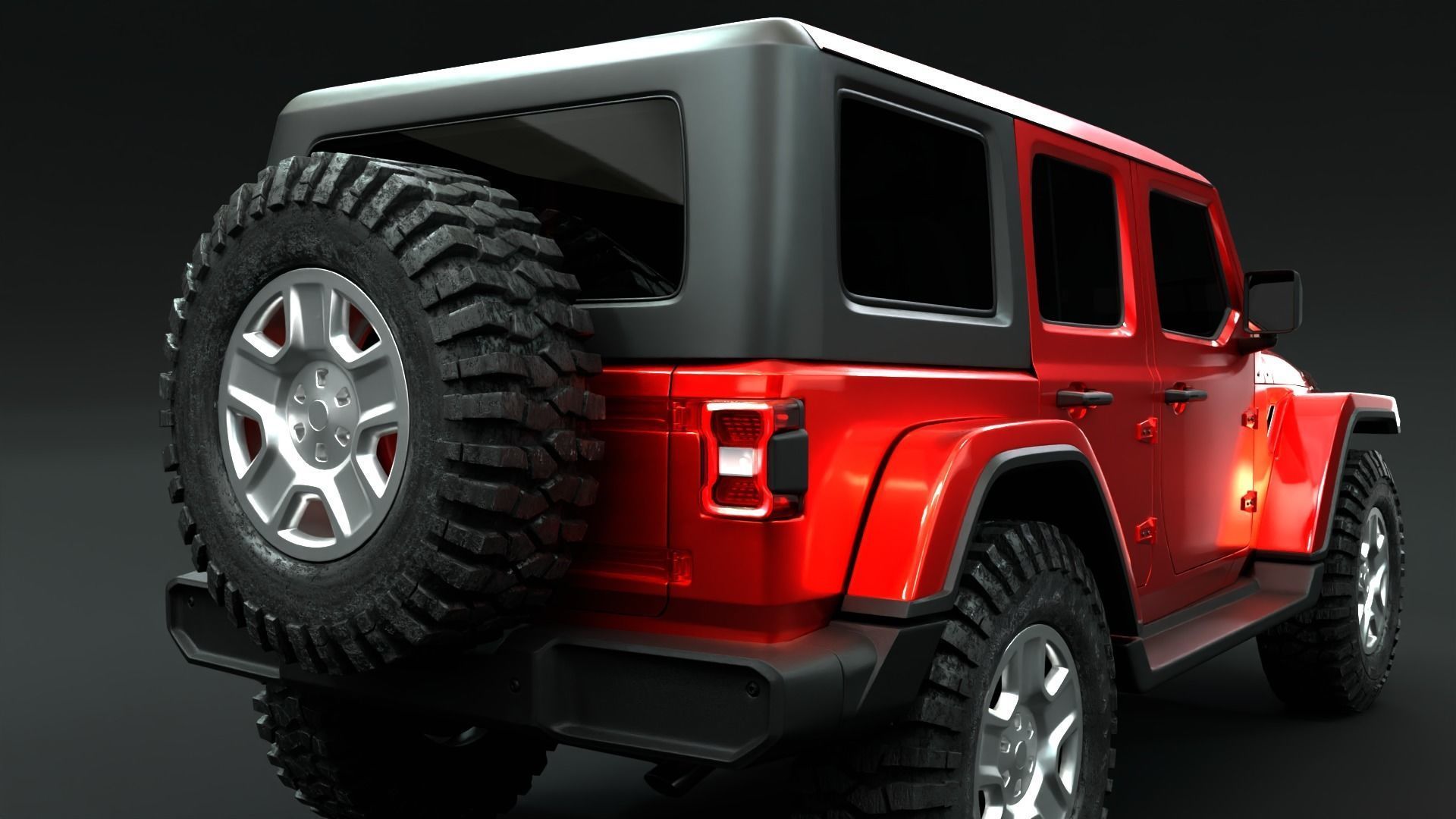 Jeep Wrangler Rubicon  3D model_7