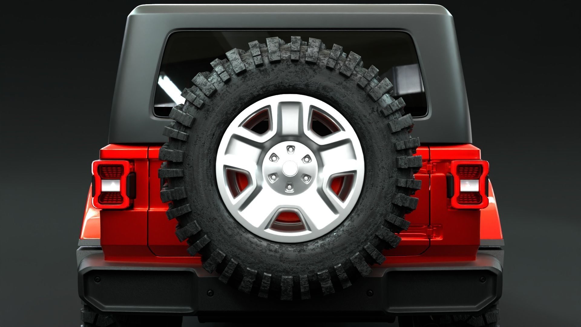 Jeep Wrangler Rubicon  3D model_4