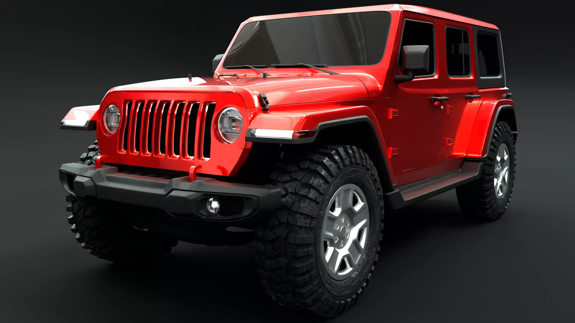 Jeep Wrangler Rubicon  3D model_0
