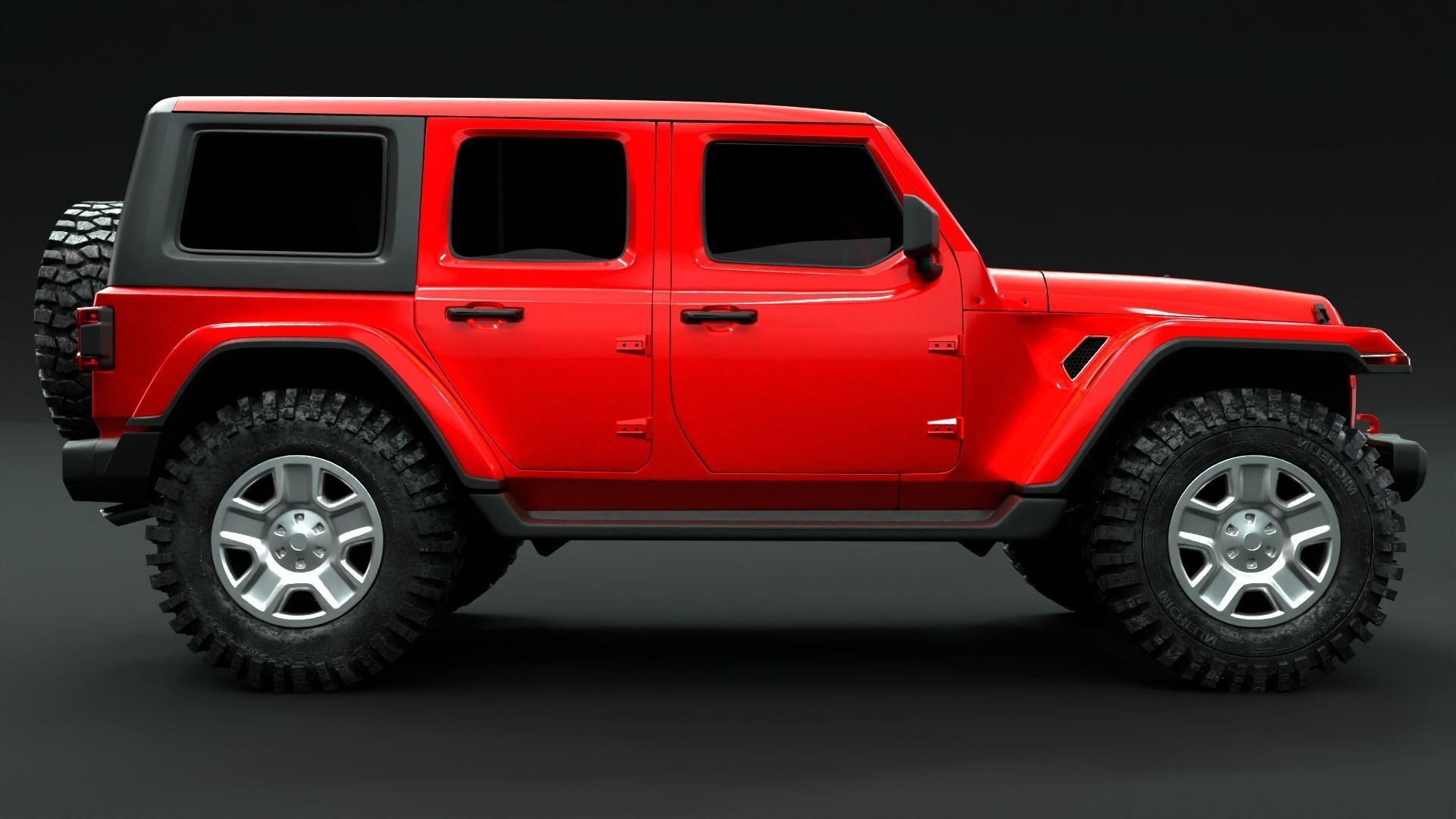 Jeep Wrangler Rubicon  3D model_5