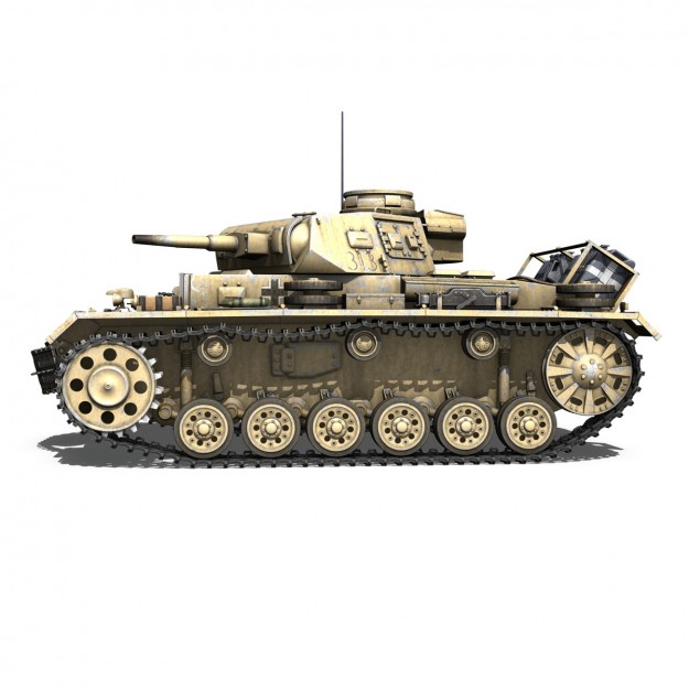 PzKpfw III - Ausf G - DAK - 313 3D model_8