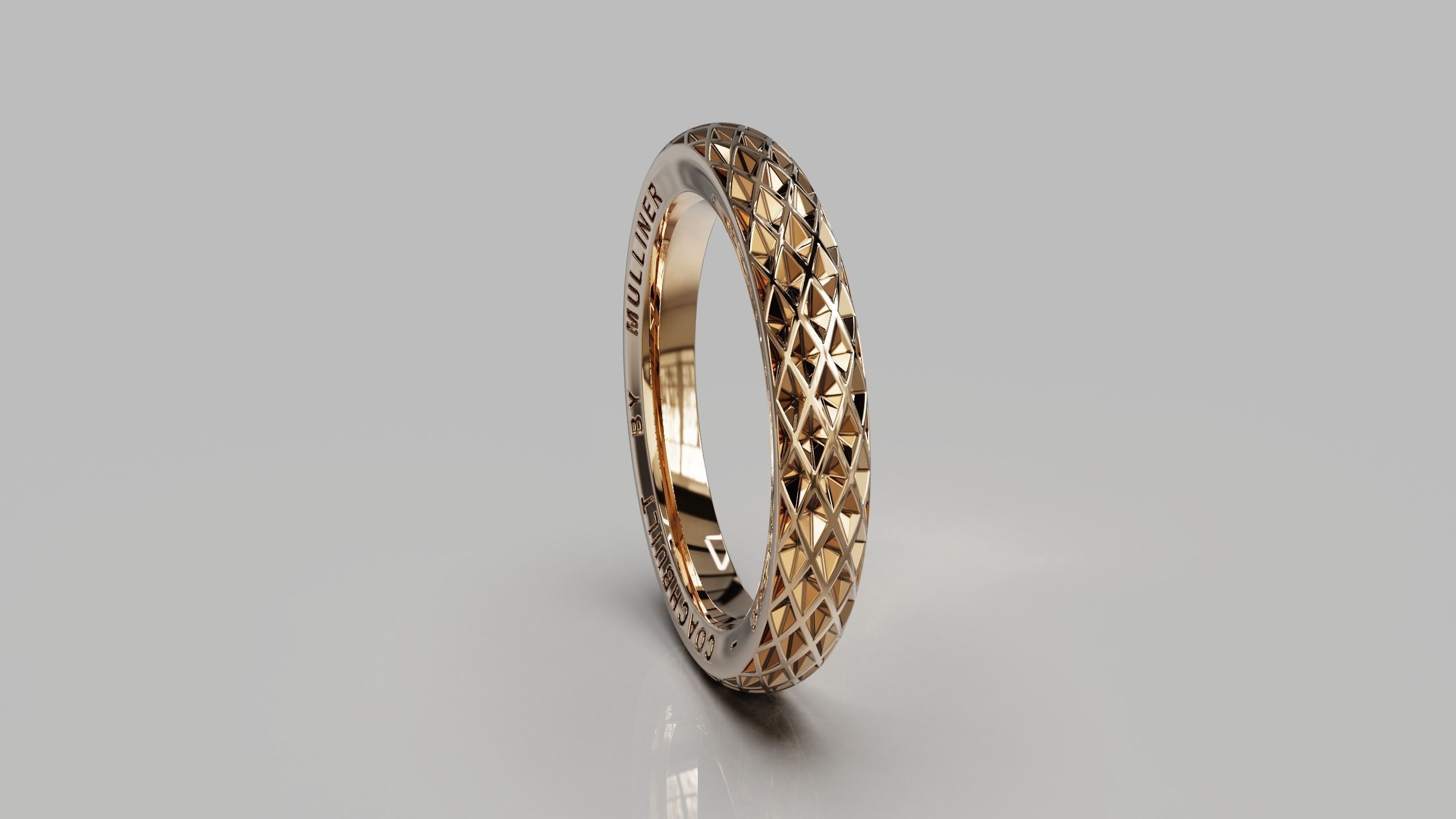 Bentley ring 3D print model_2