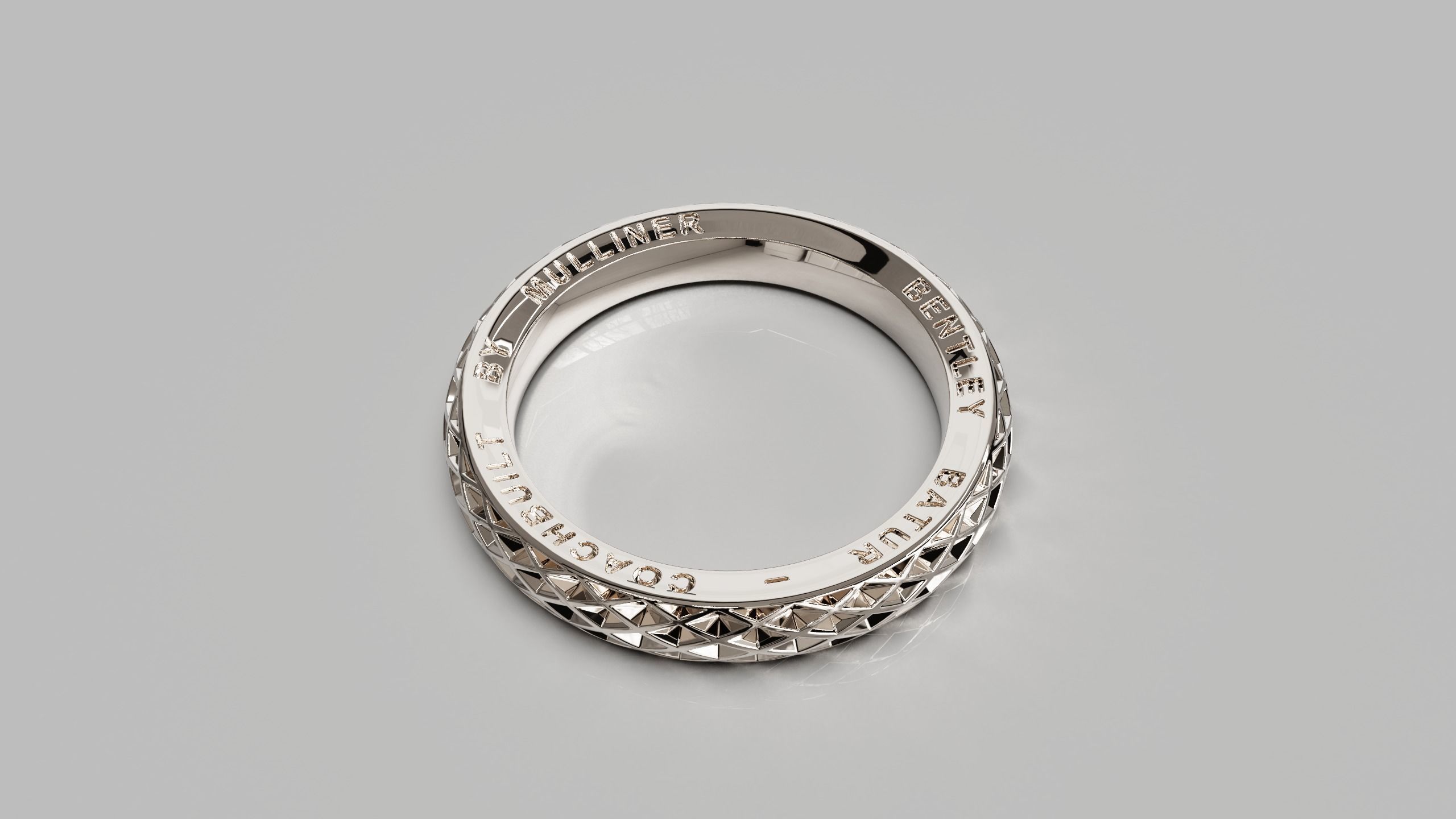 Bentley ring 3D print model_4
