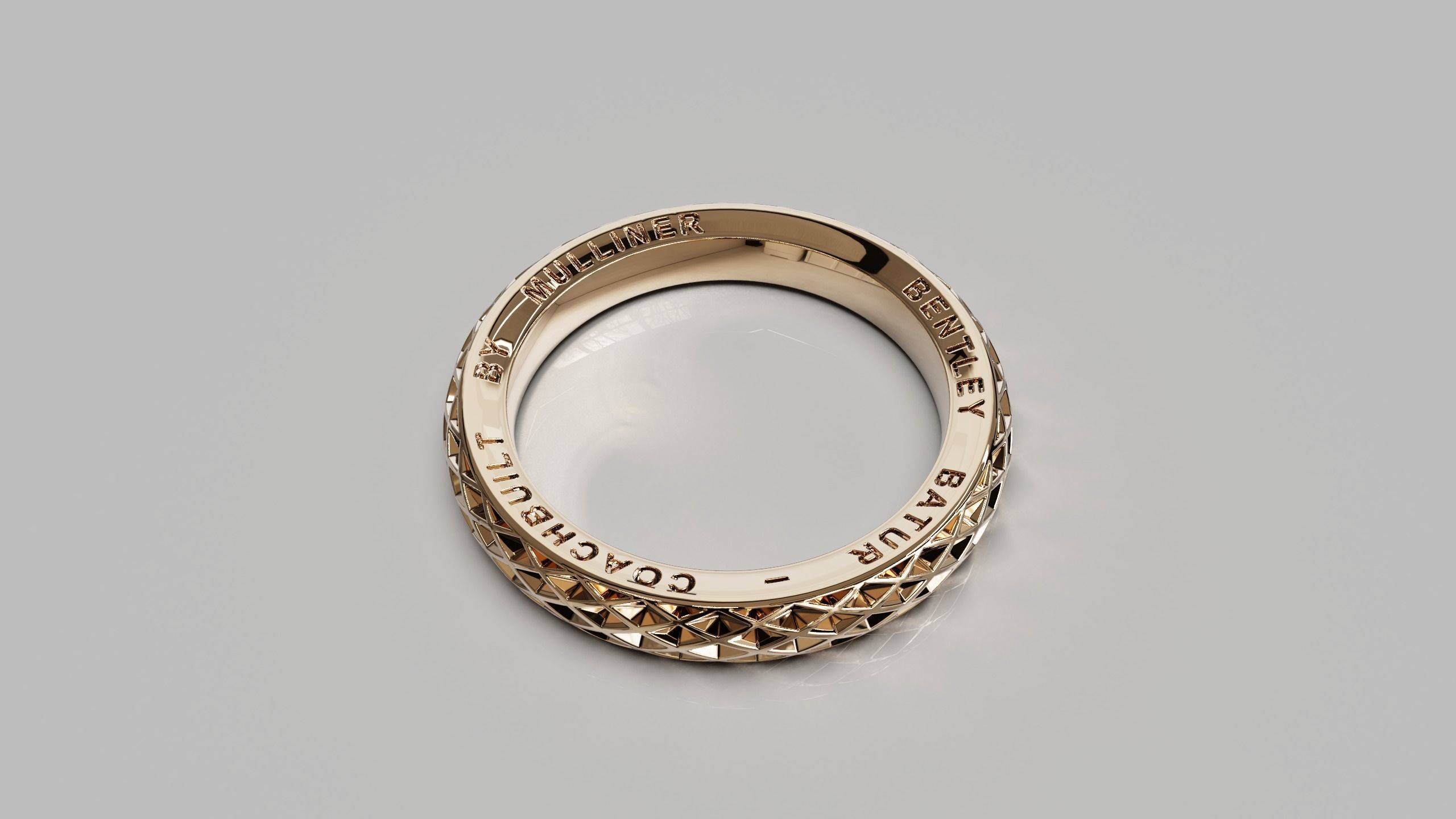 Bentley ring 3D print model_1