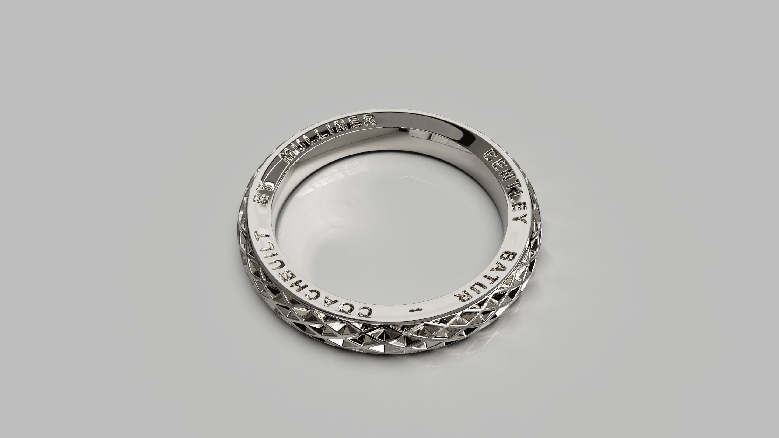 Bentley ring 3D print model_10