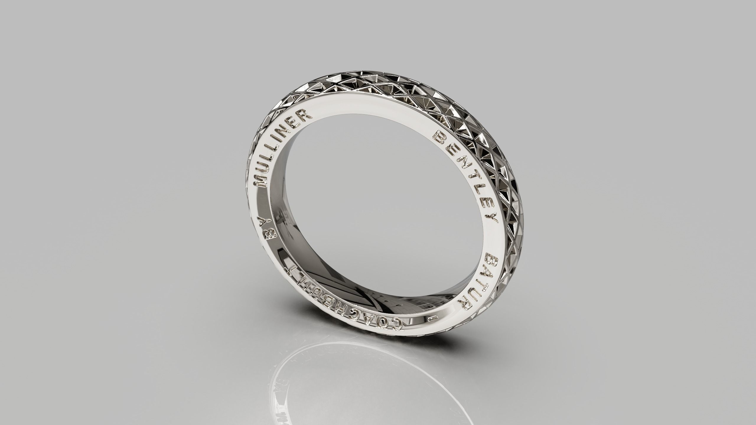 Bentley ring 3D print model_9