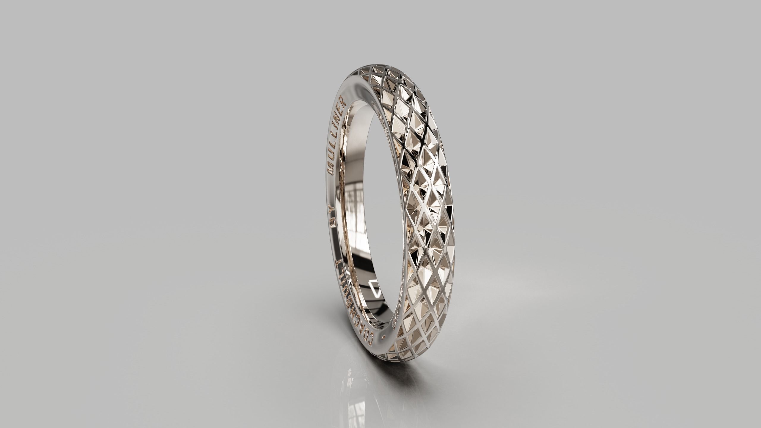 Bentley ring 3D print model_5