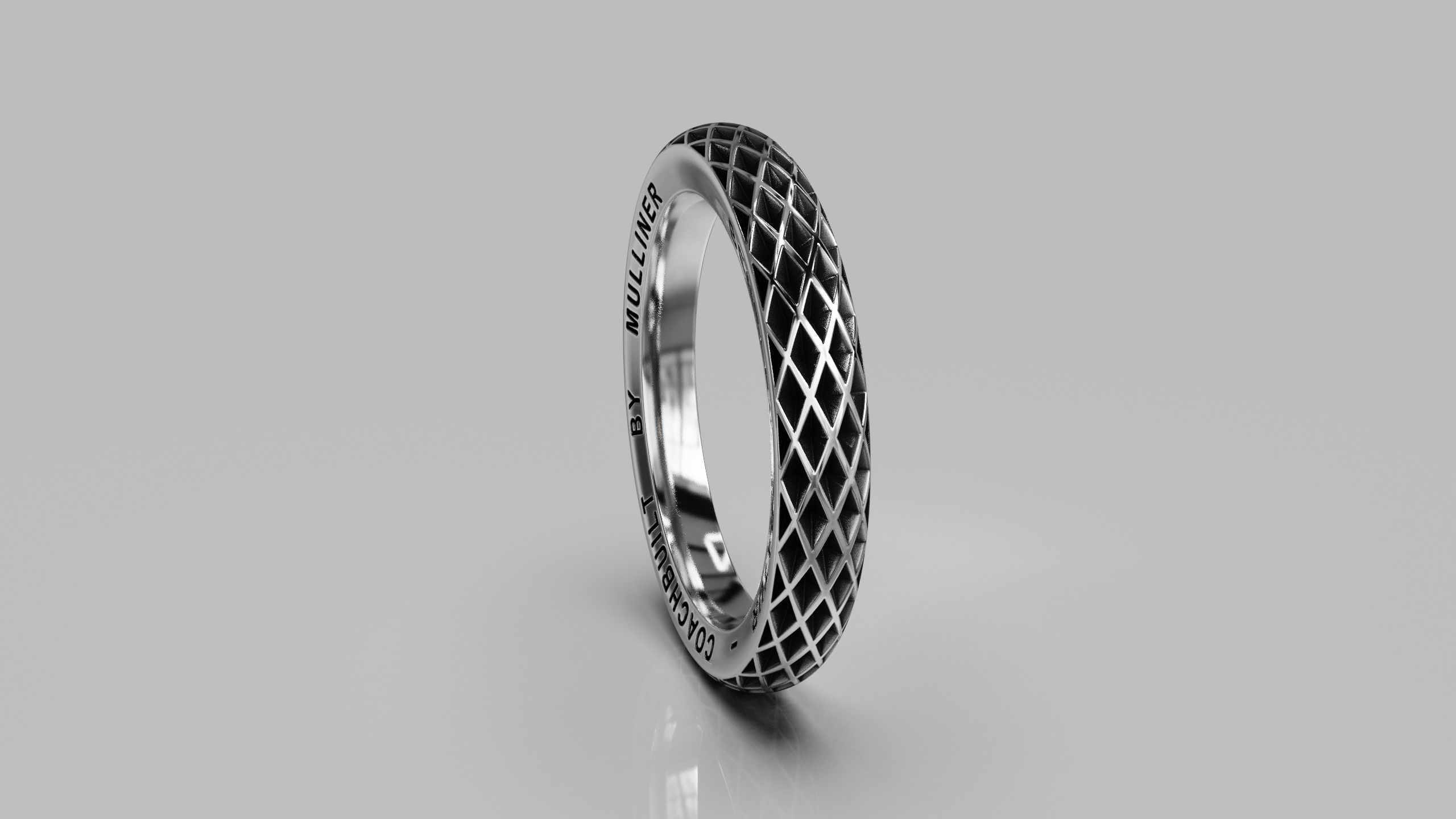 Bentley ring 3D print model_14