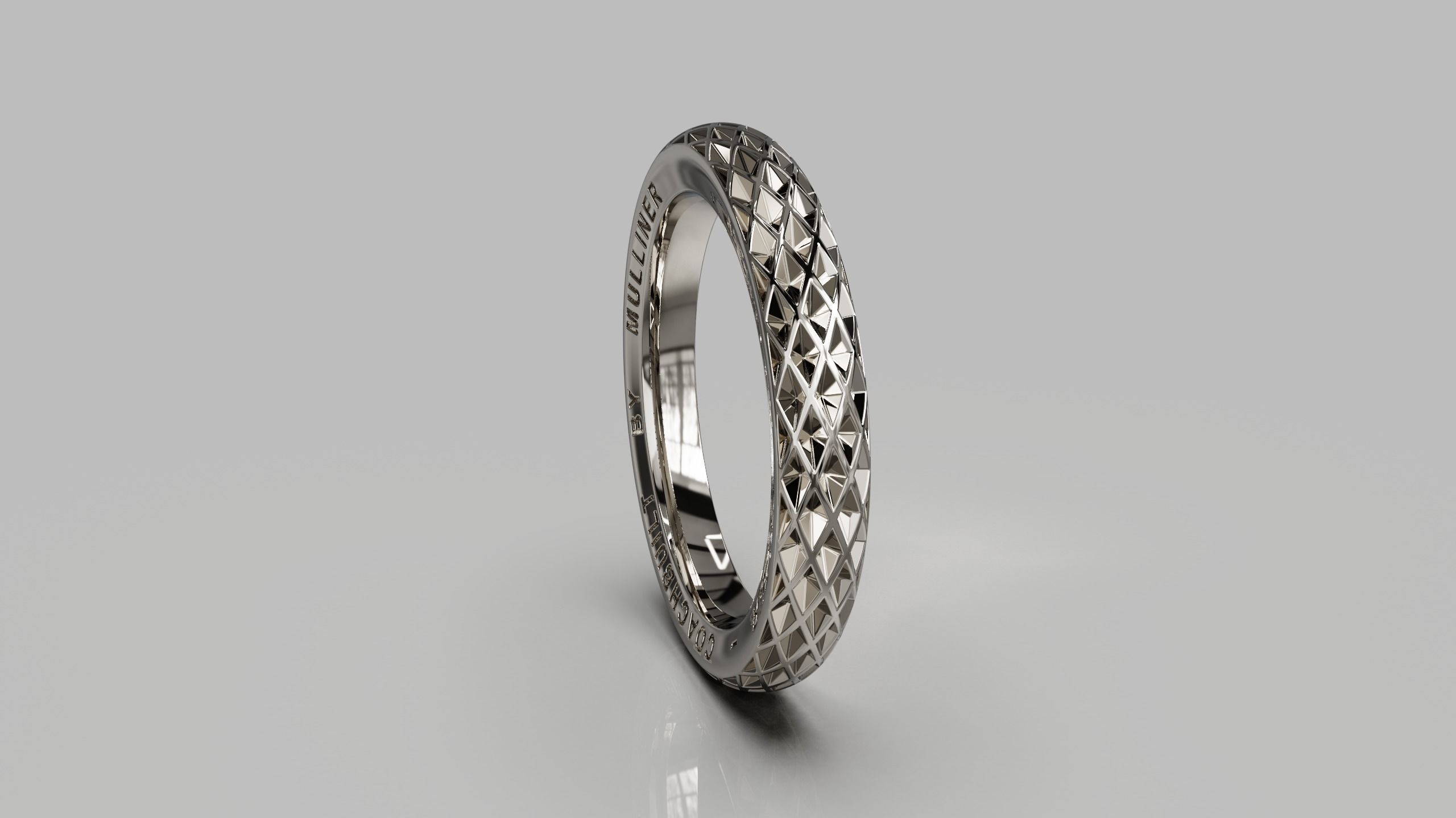 Bentley ring 3D print model_11
