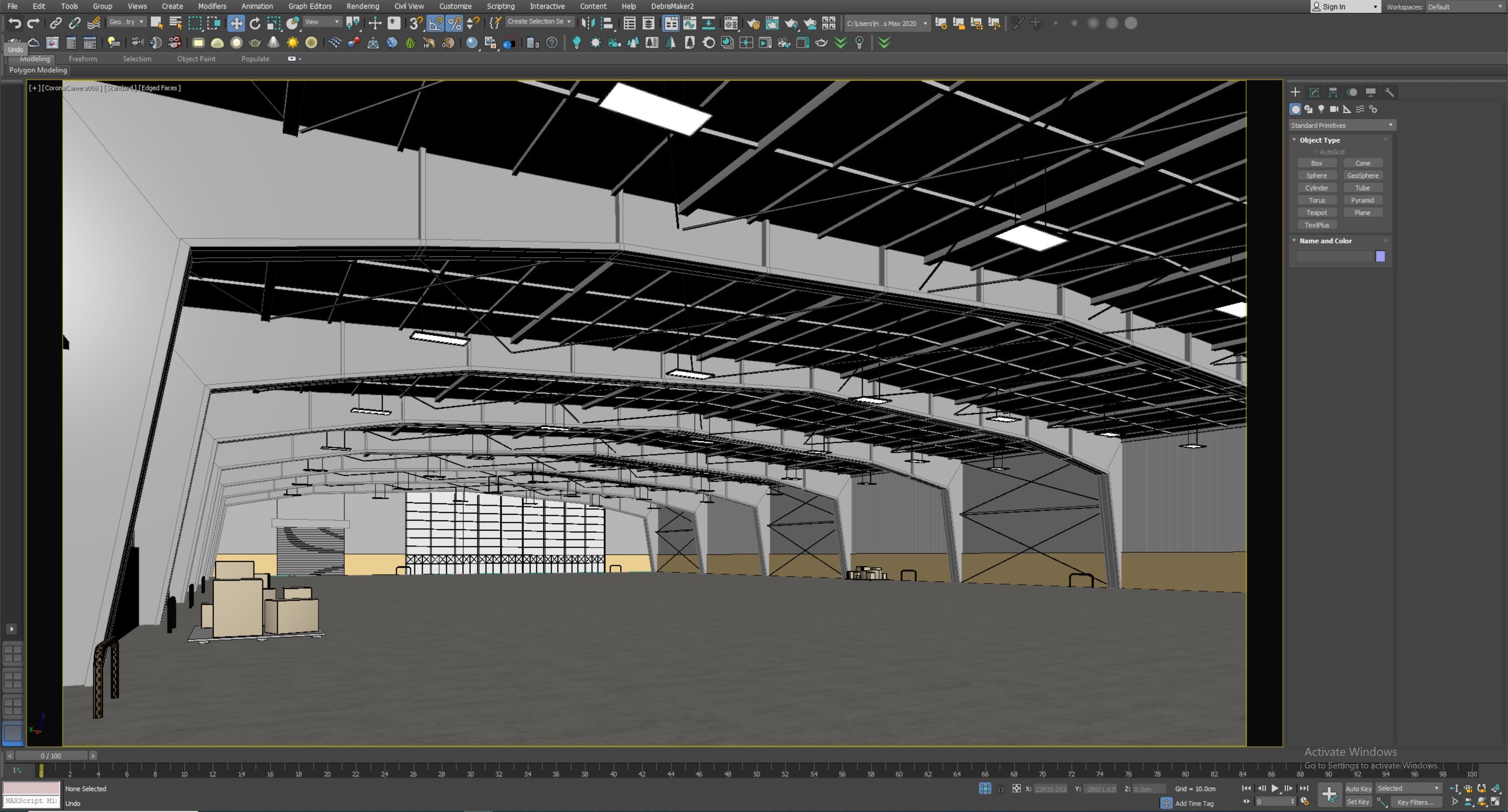 low poly warehouse 09 Low-poly 3D model_5