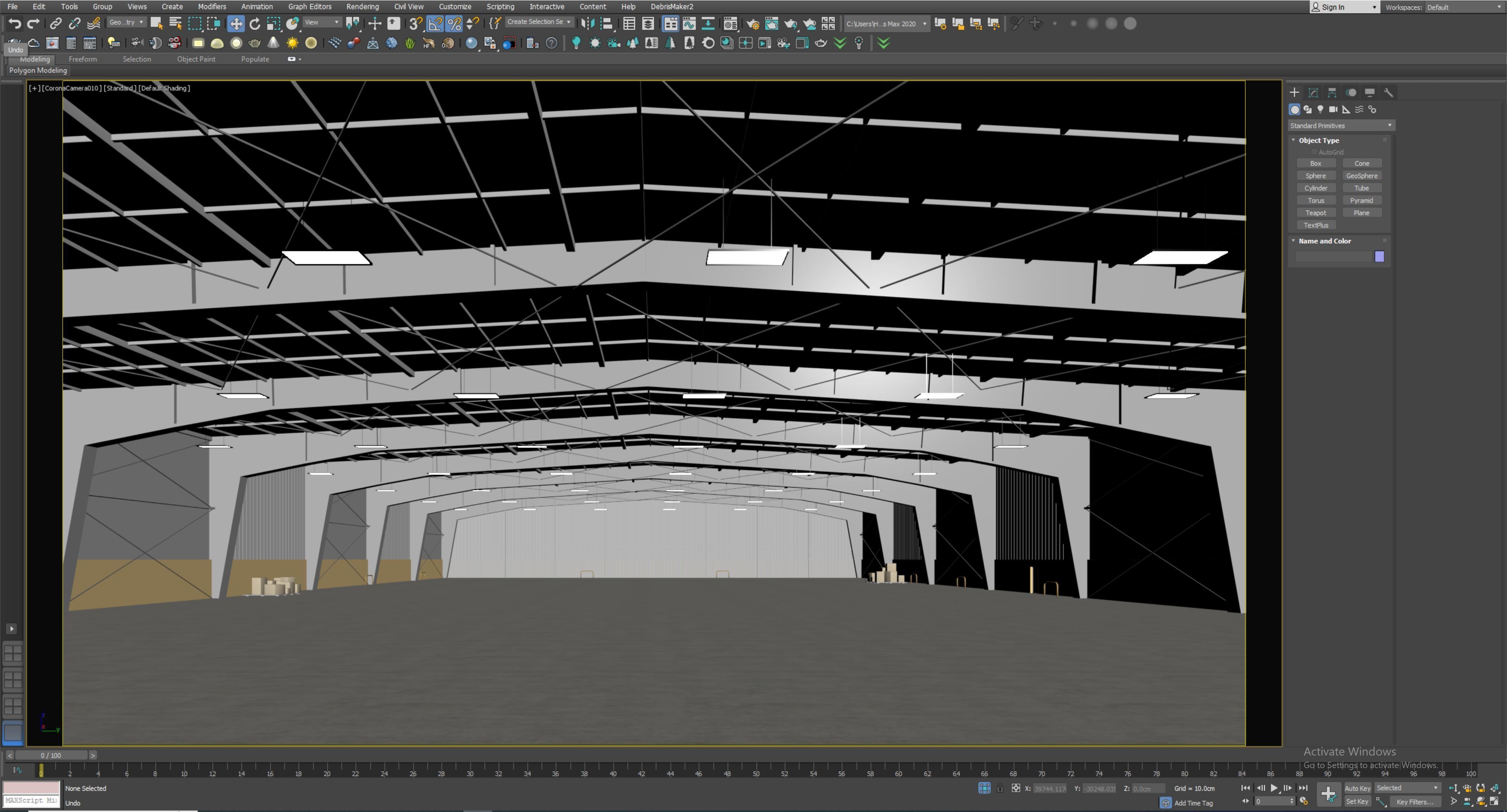 low poly warehouse 09 Low-poly 3D model_7