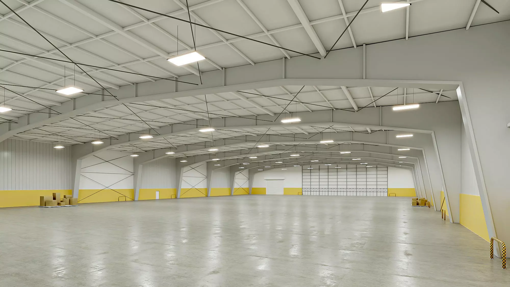 low poly warehouse 09 Low-poly 3D model_0