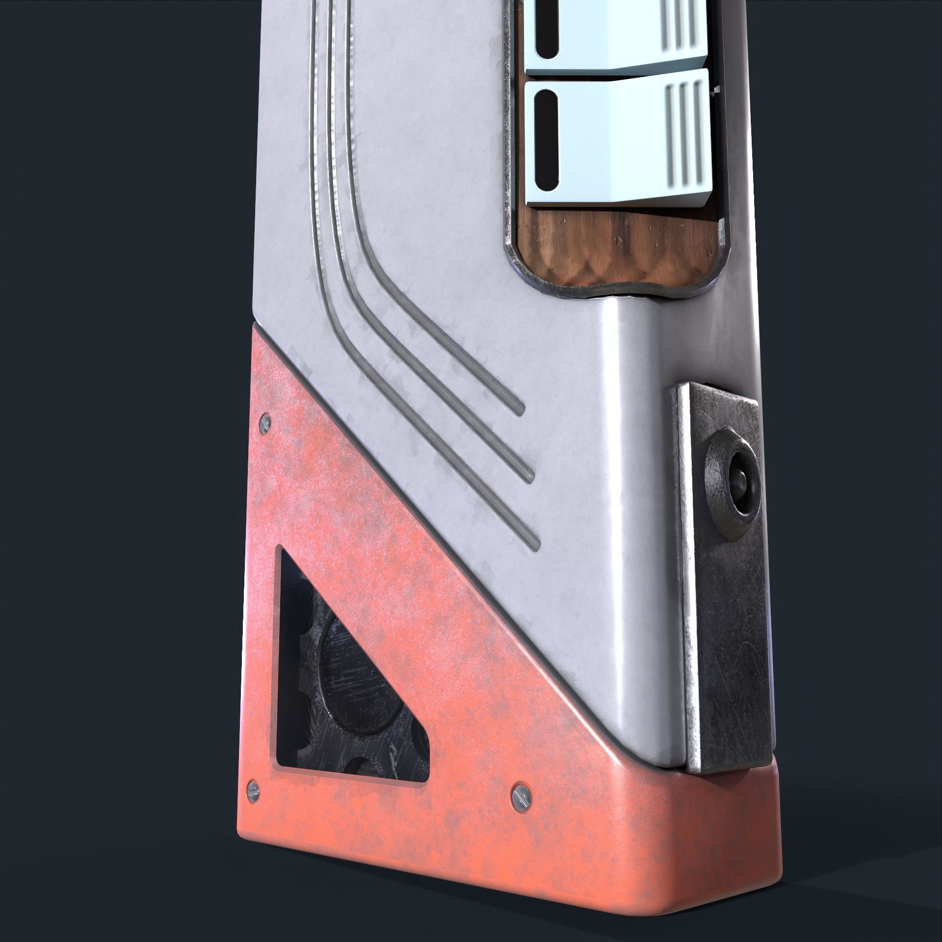 Sci-fi Radio Low-poly 3D model_5