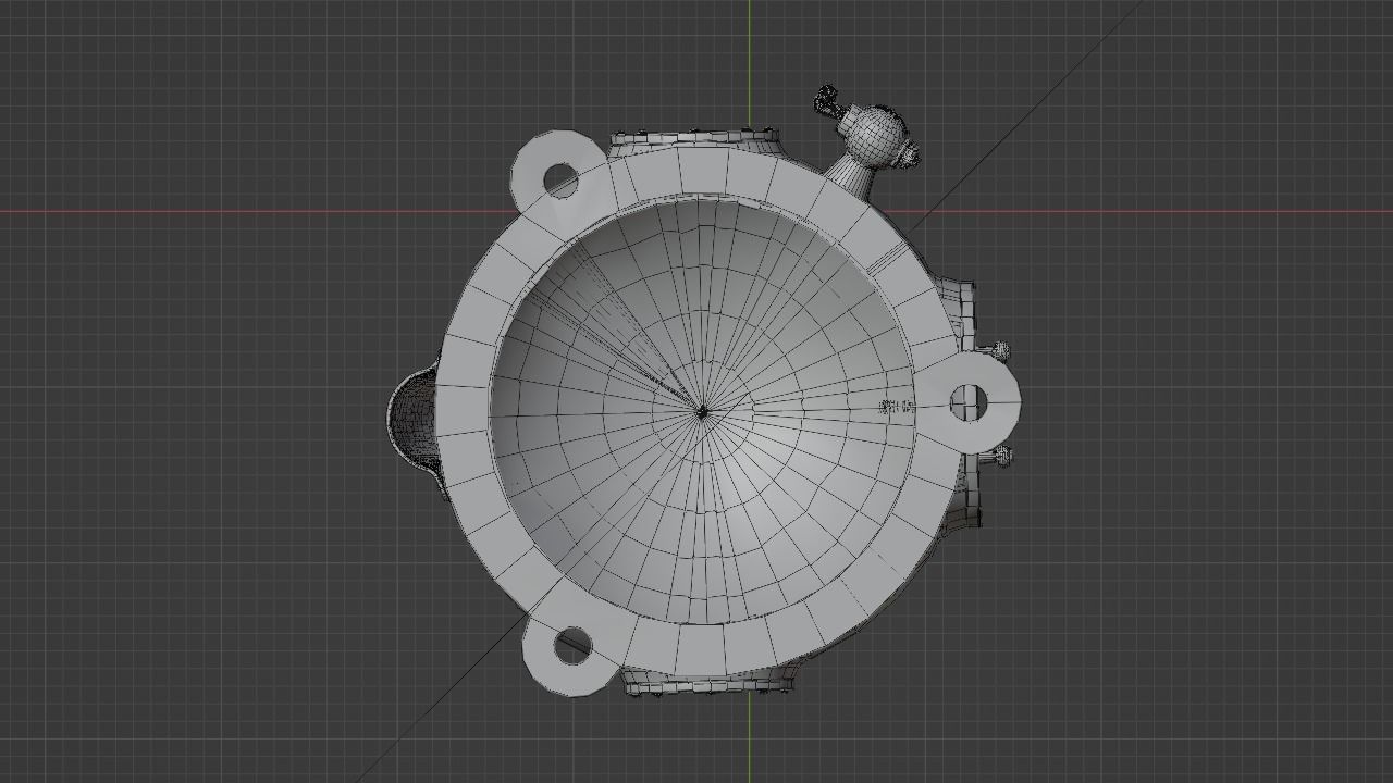 Hard hat dive helmet 3D model_8