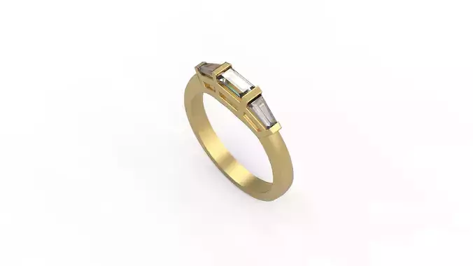 Woman Solitaire Ring 761