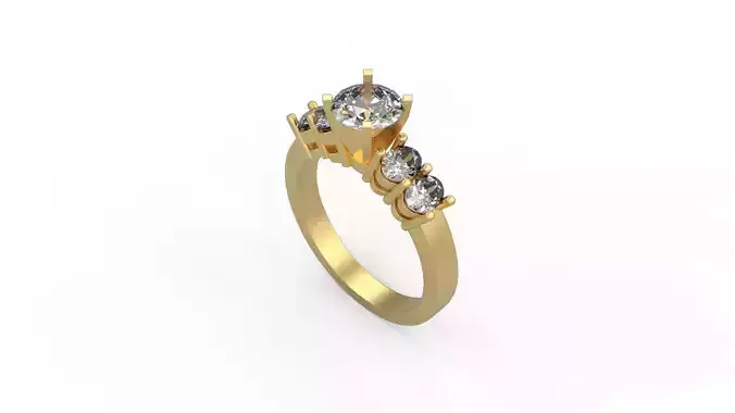 Woman Solitaire Ring 771