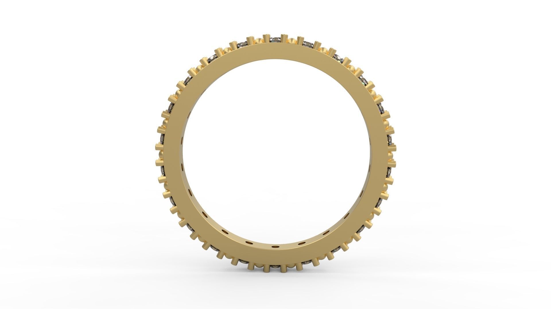 Woman Solitaire Ring 753 3D print model_1