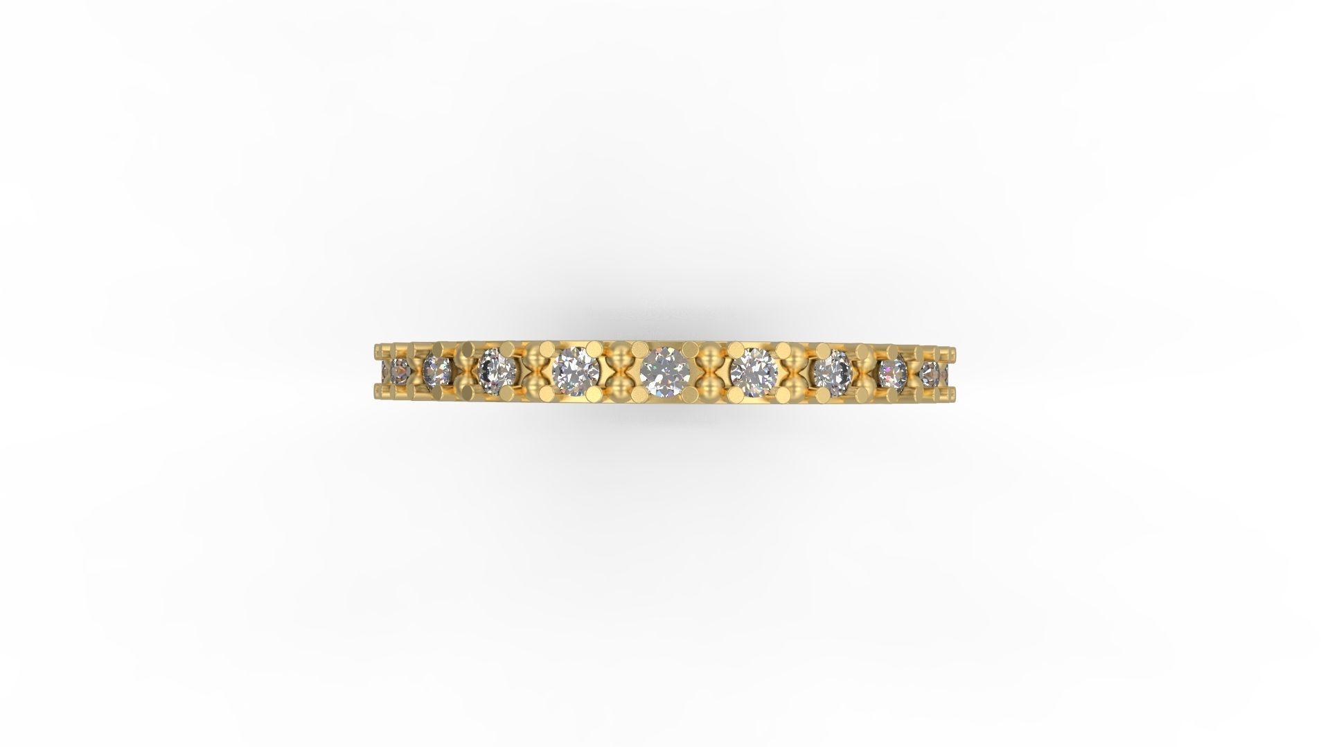 Woman Solitaire Ring 753 3D print model_4