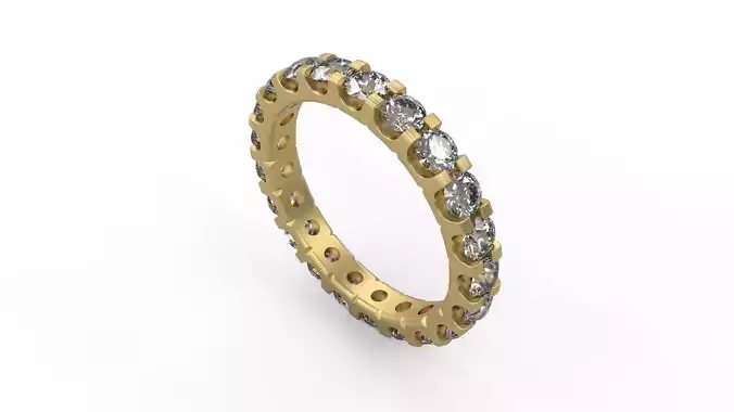 Woman Solitaire Ring 743