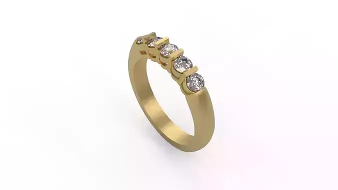 Woman Solitaire Ring 745