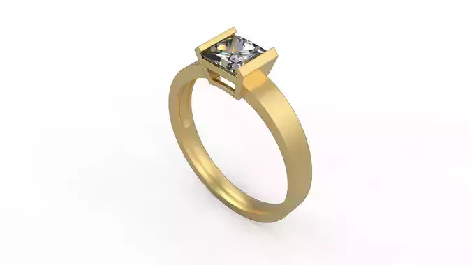 Woman Solitaire Ring 720