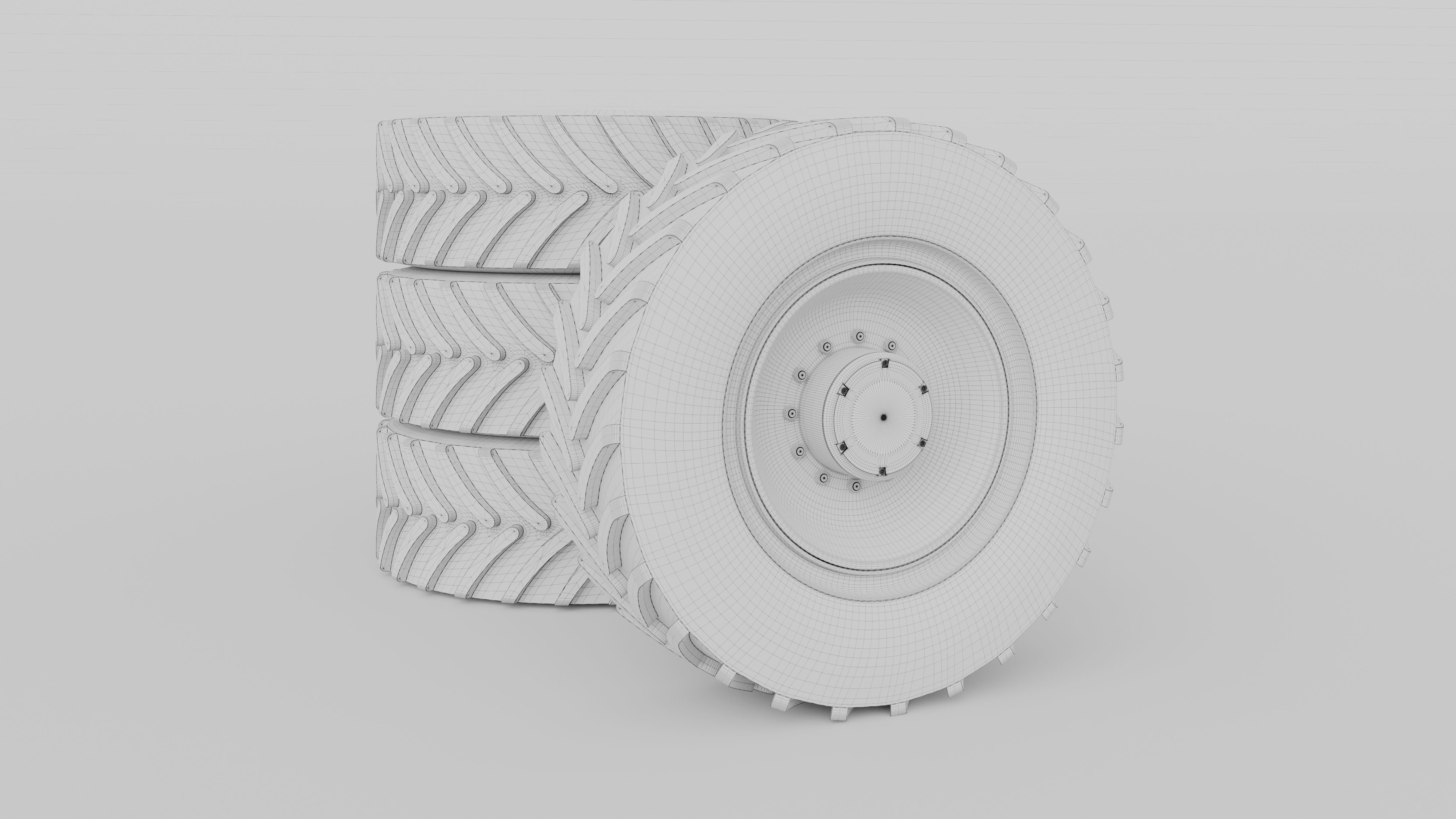 Tractor wheel 3D model_5
