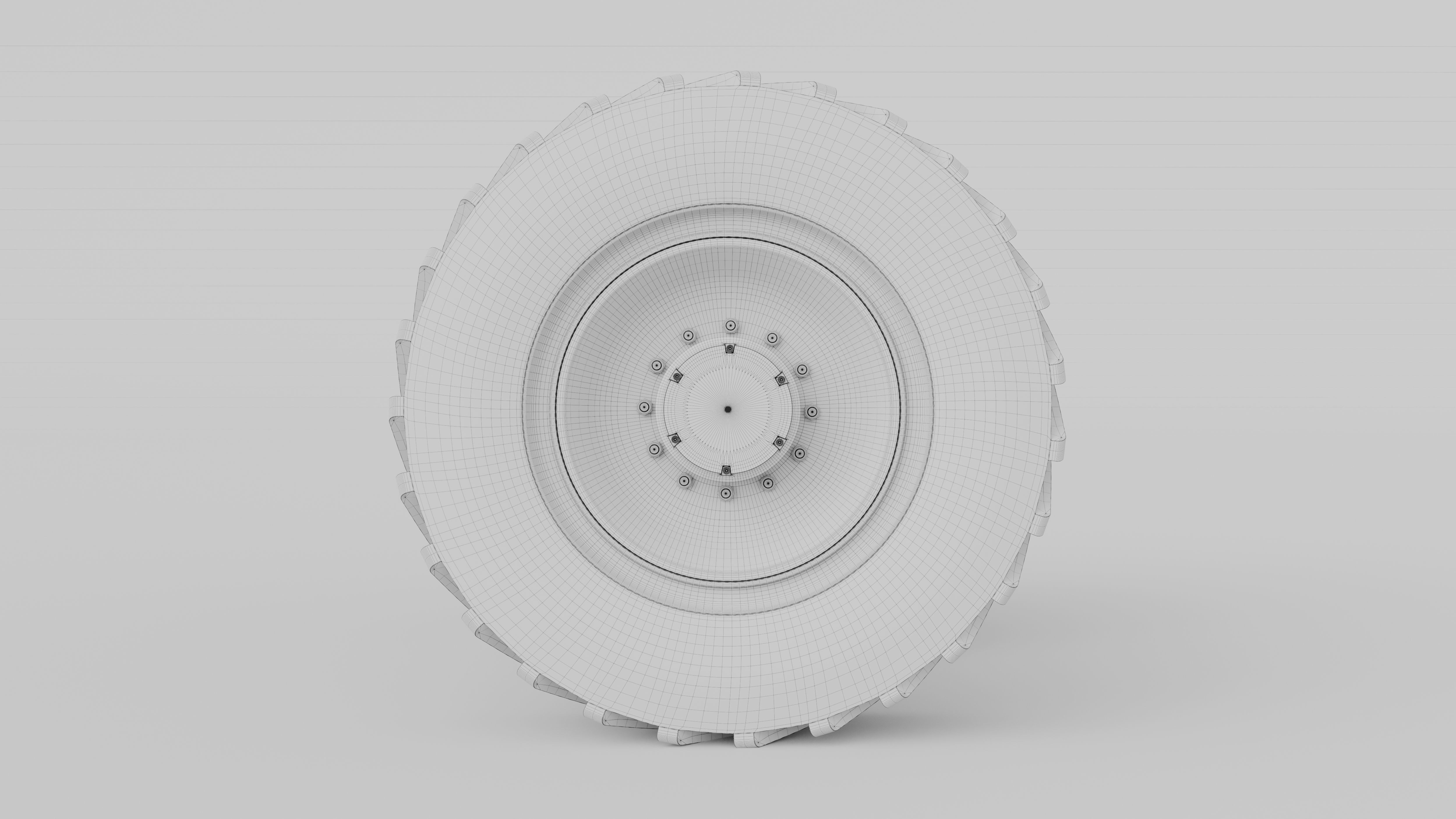 Tractor wheel 3D model_6