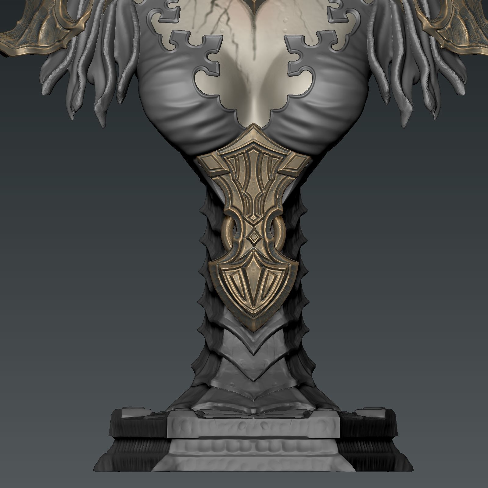 Lilith Bust 3D print model_8