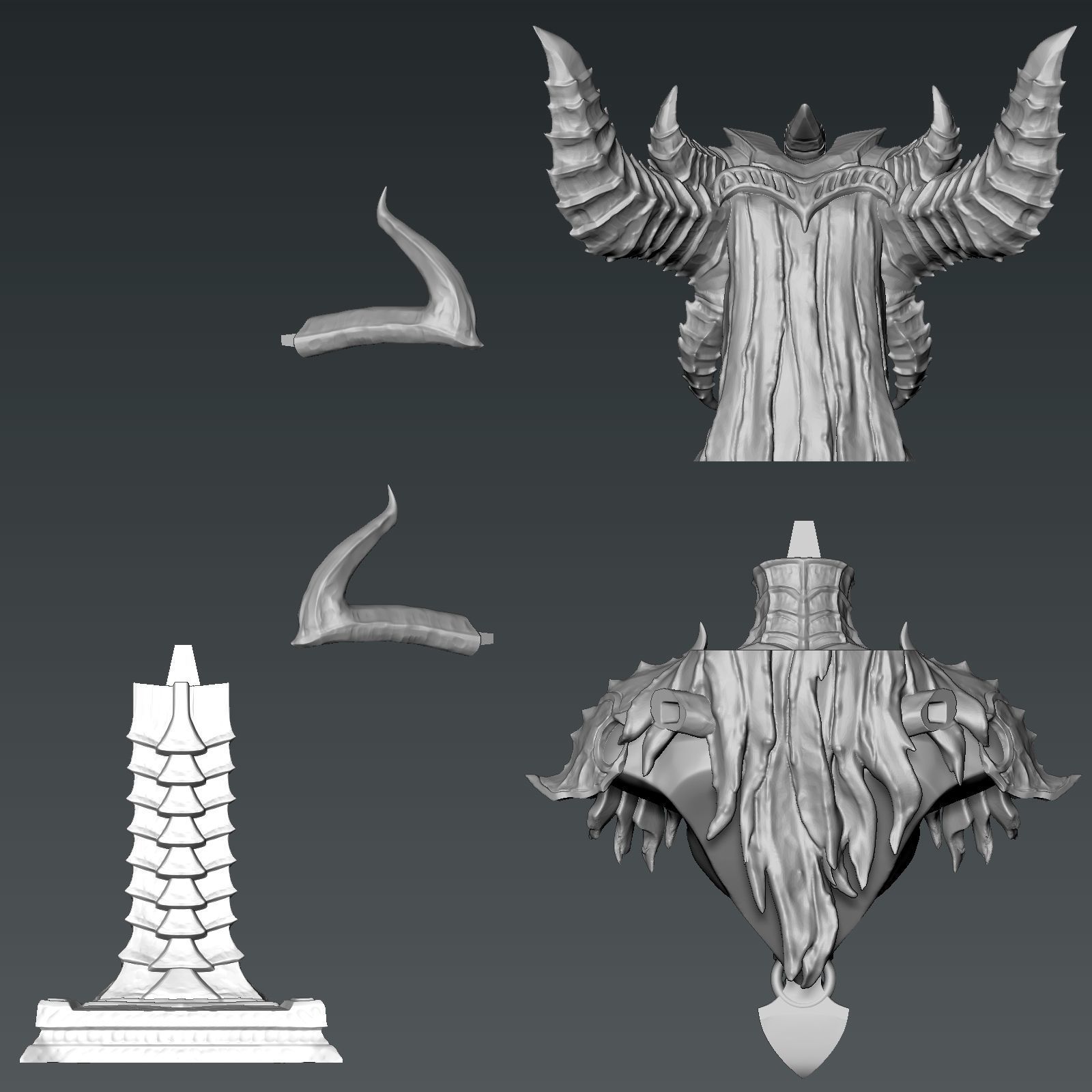 Lilith Bust 3D print model_14