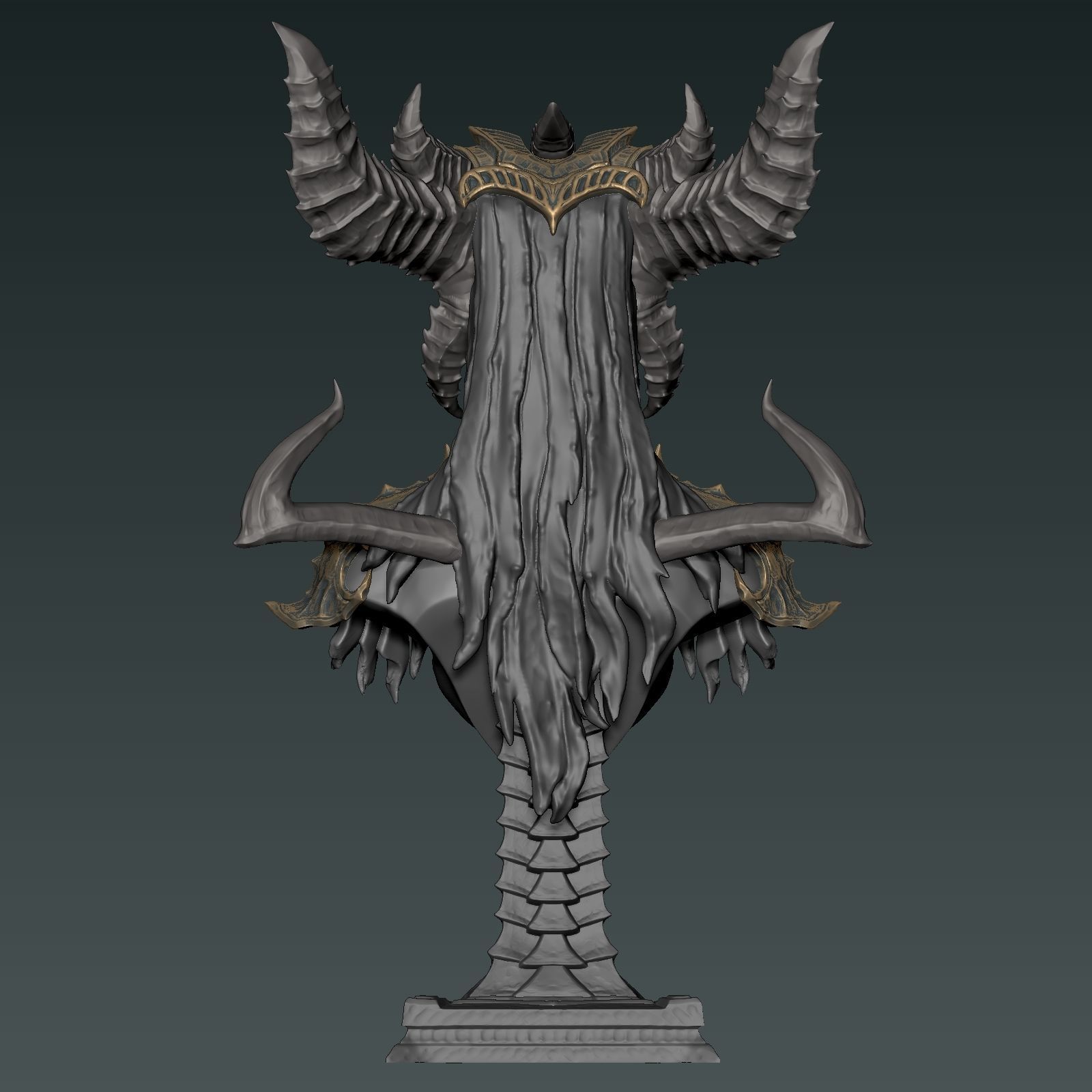 Lilith Bust 3D print model_6