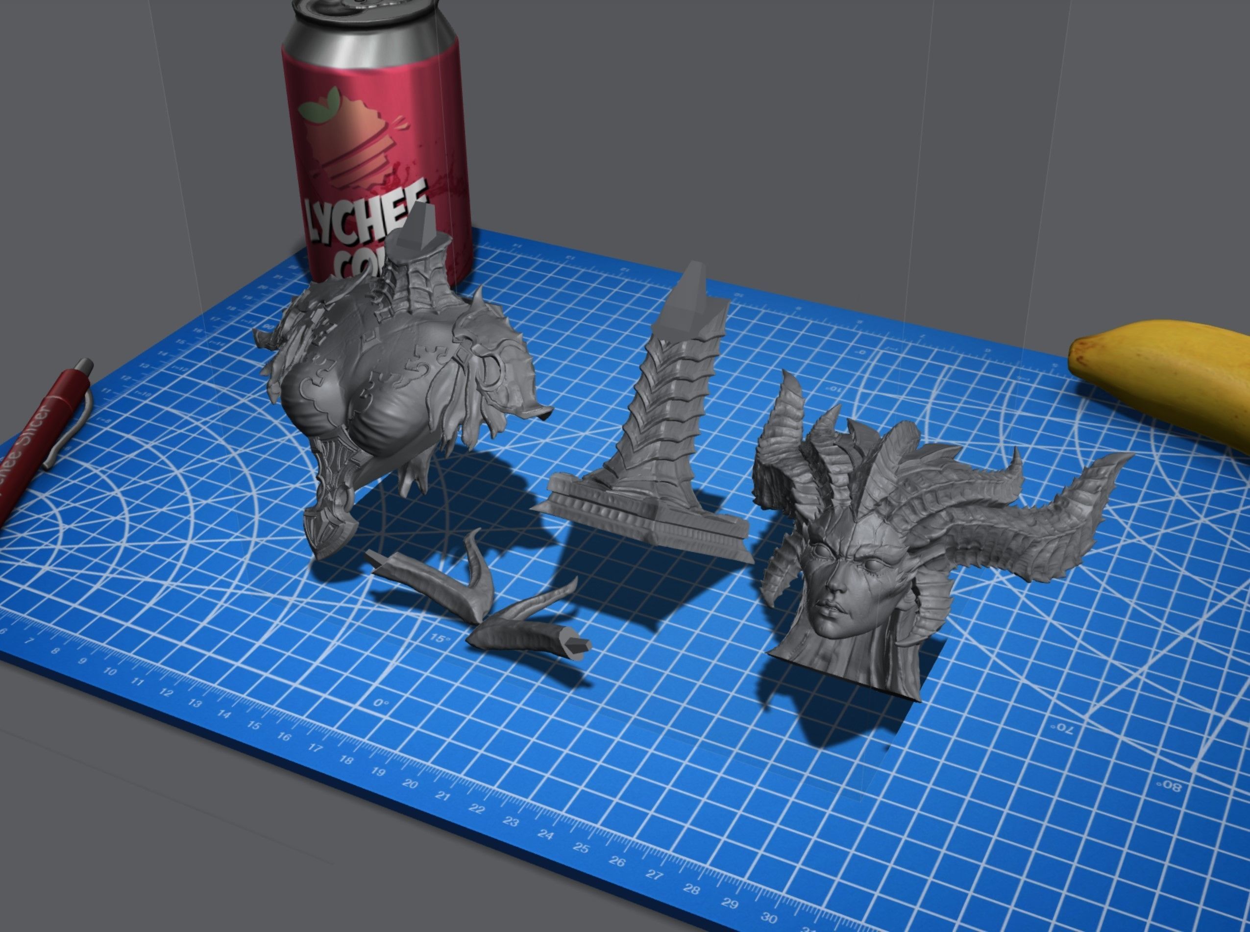 Lilith Bust 3D print model_15