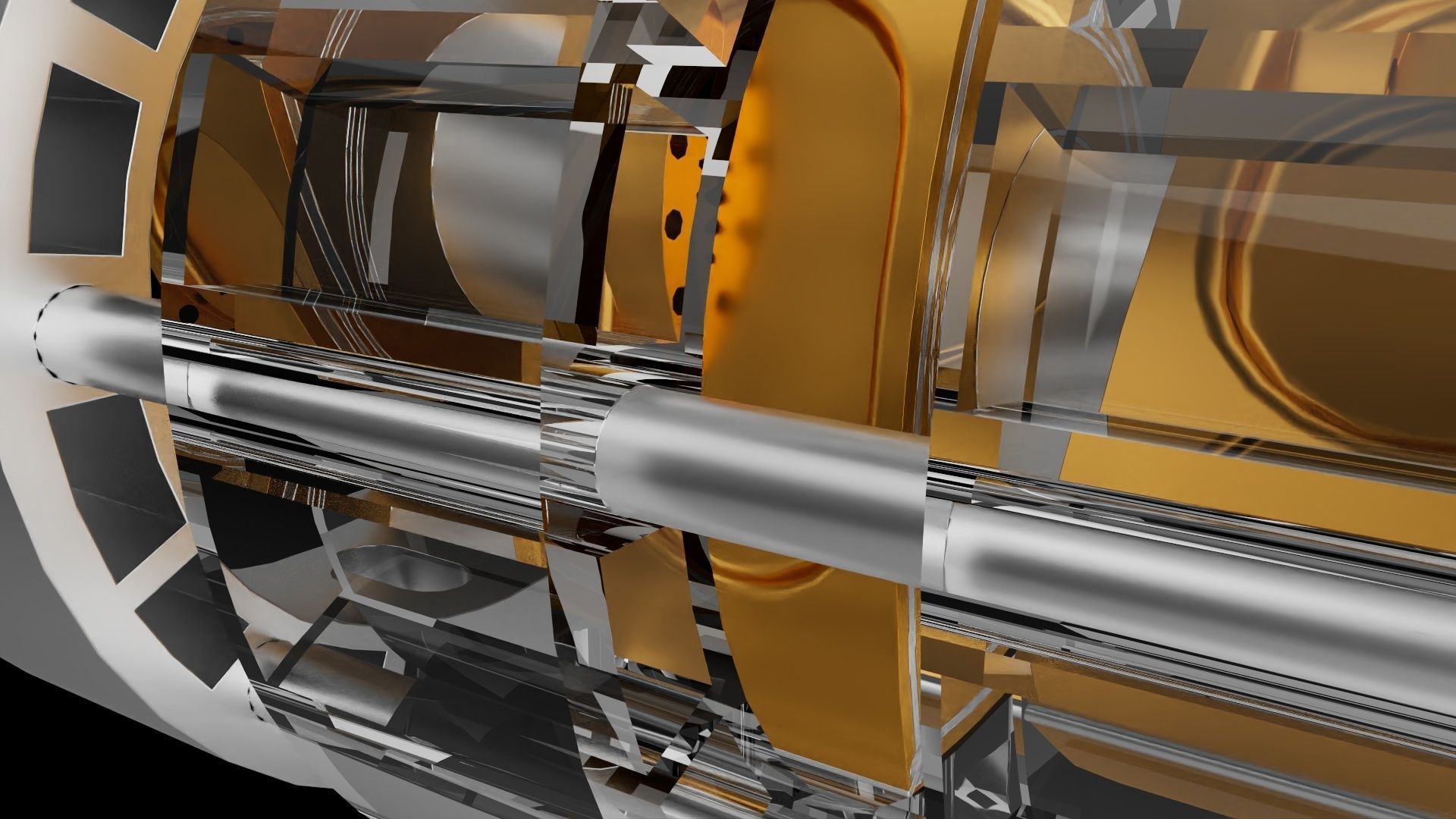 Three combustion chambers 3D print model_5