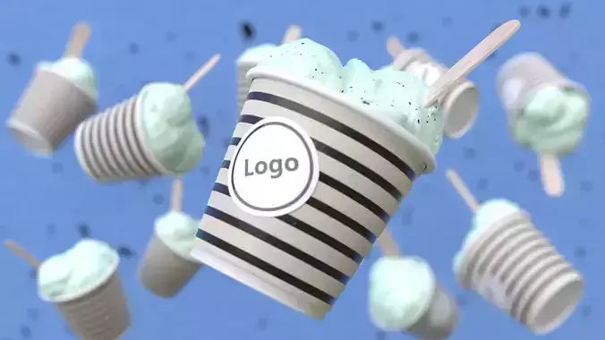 Photorealistic ice cream