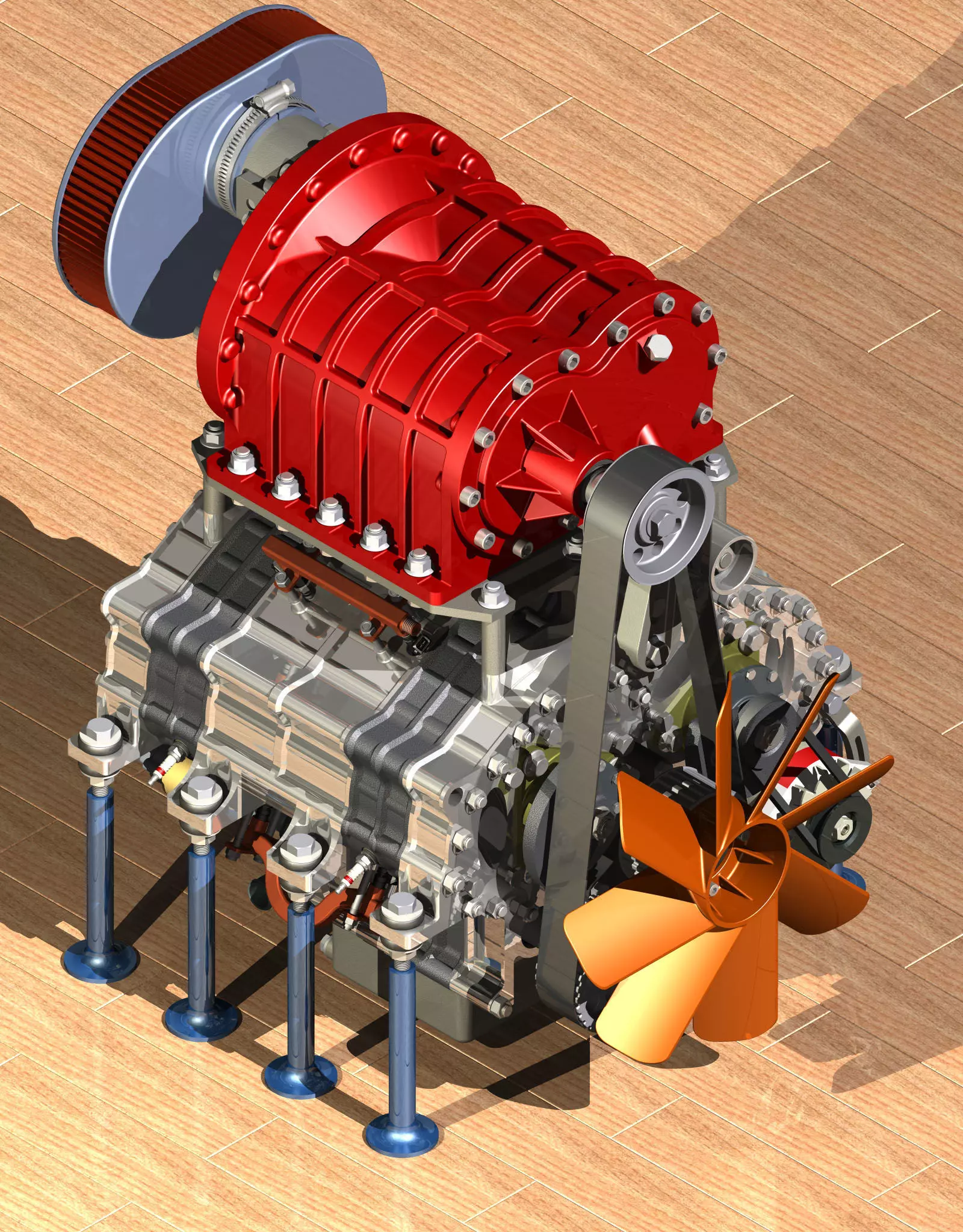 Rotary engine 3D print model